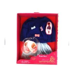 Our Generation Bright Bows‎ Sweater & Skirt Shoes Outfit for 18" Dolls